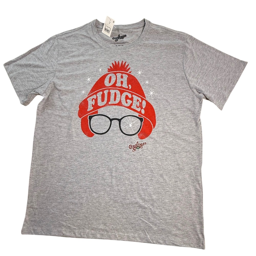 New W/Tag A Christmas Story Oh Fudge Graphic Teeshirt Mens XL